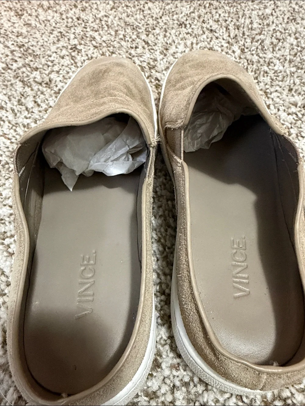 Vince Women's Suede Slip-On Mules in Taupe